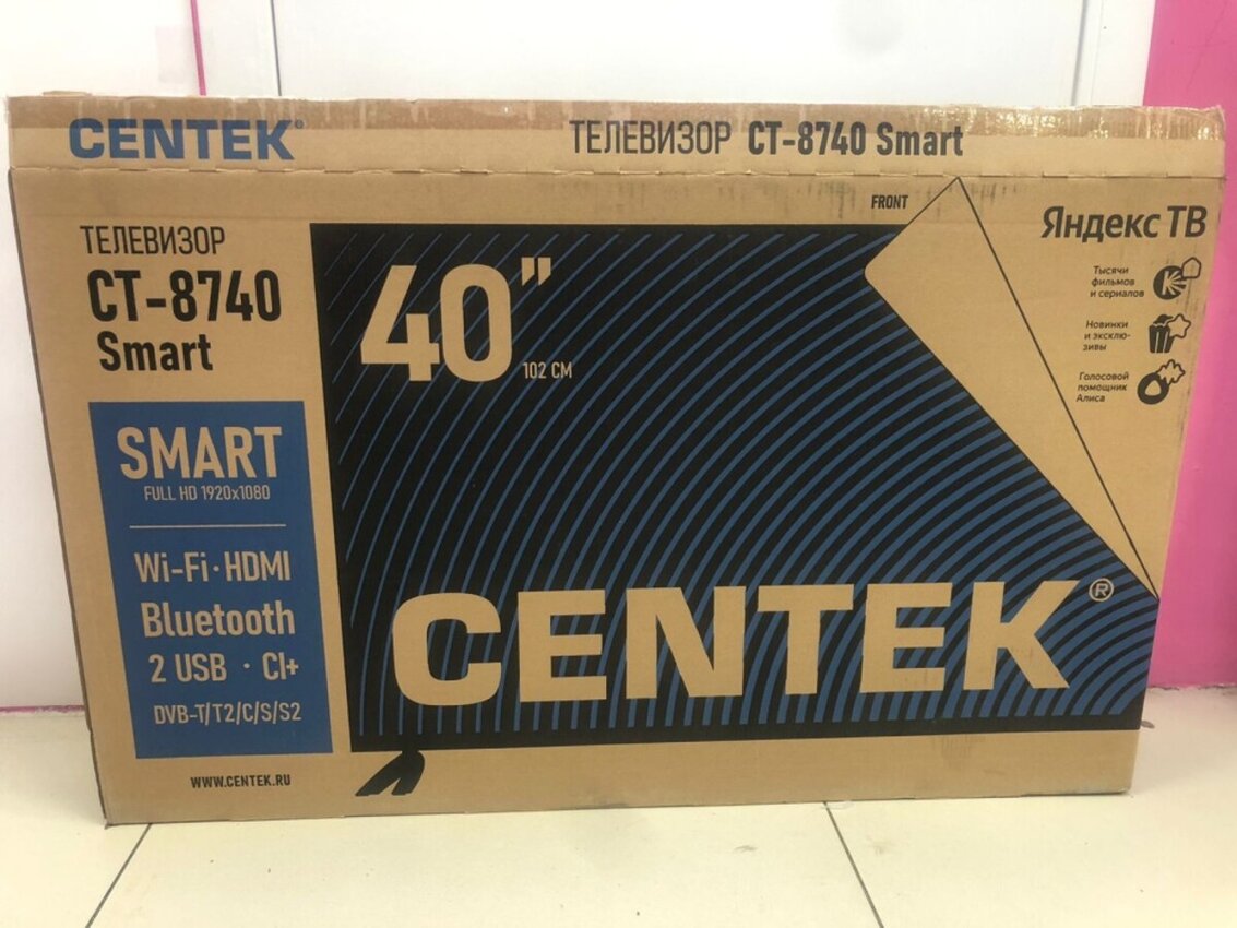 /Телевизор Centek 40* Яндекс + Алиса